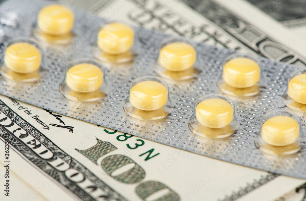 pills and US dollars