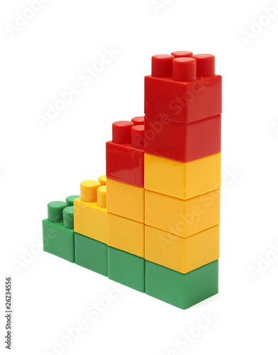 child bricks as a steps