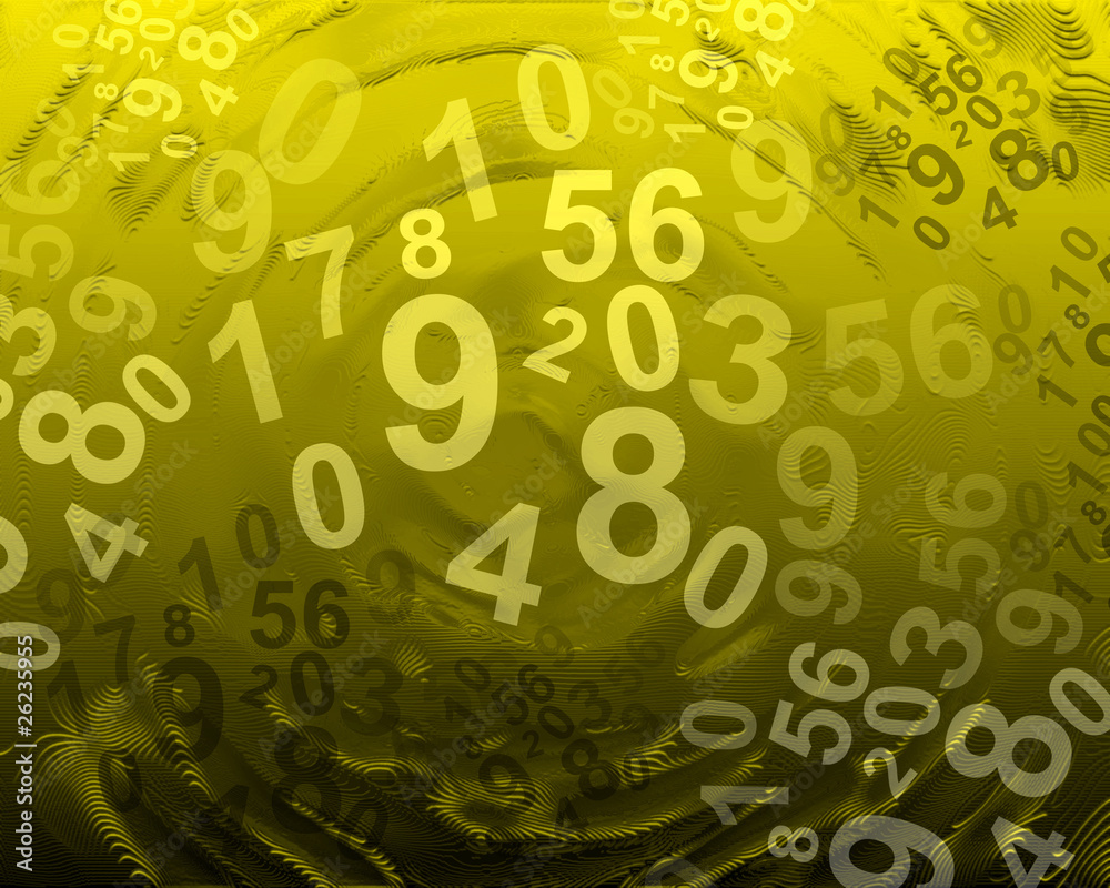 Fototapeta premium Background with numbers