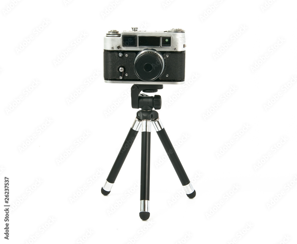 Camera on tripod Camera on tripod