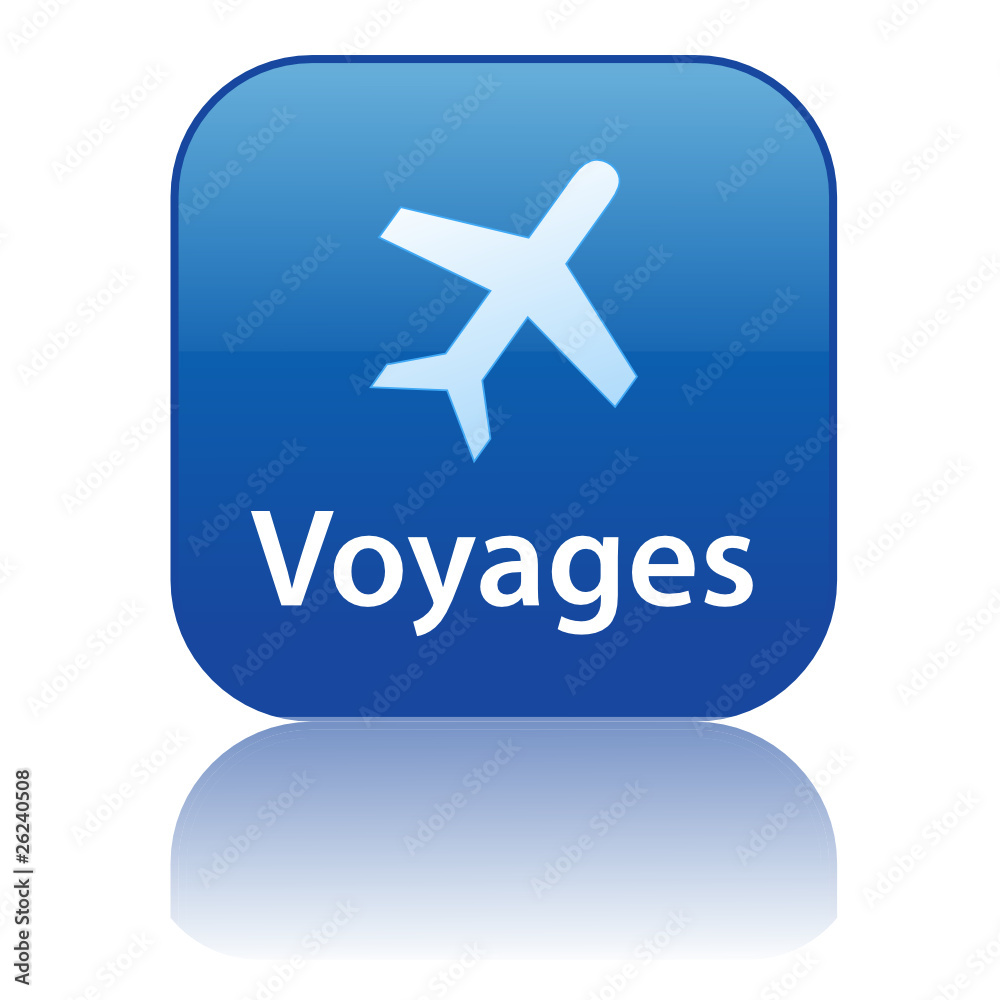 Bouton Web VOYAGES (vols destinations agence de tourisme guide)