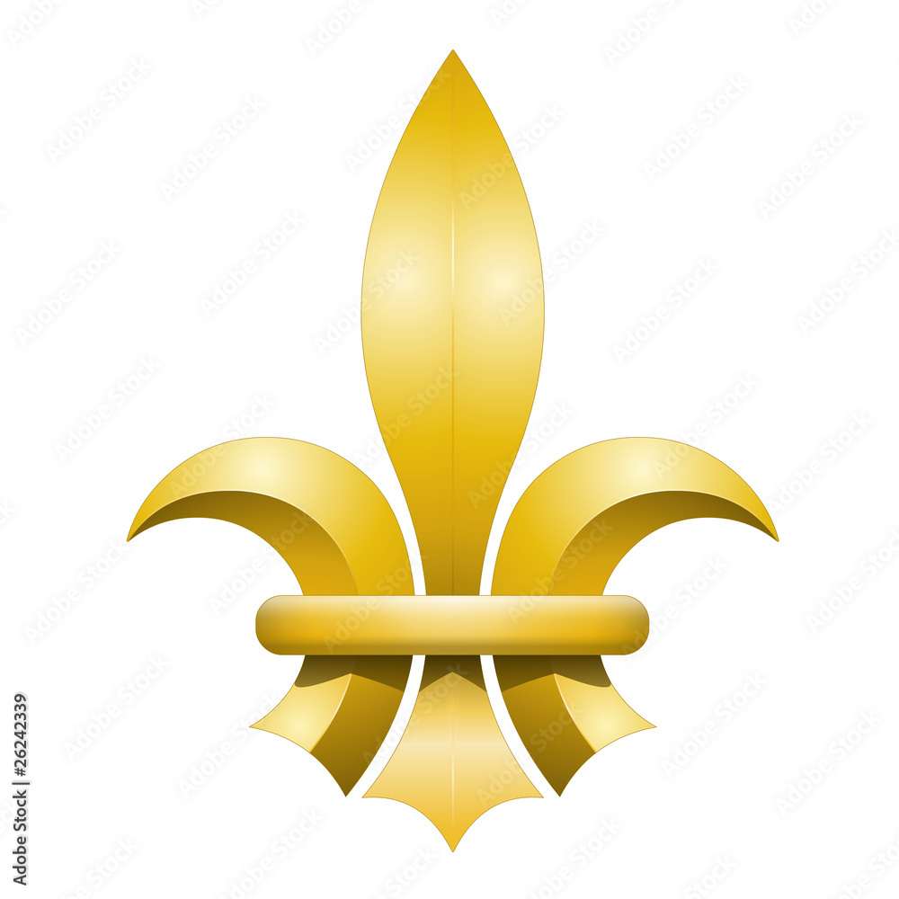 Fleur de lys en or Fleur de lys en or