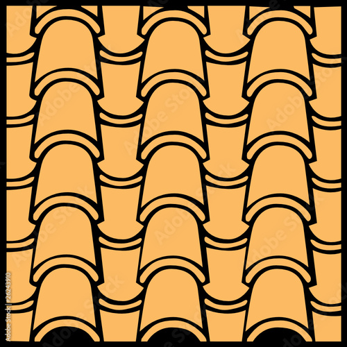 tile roof background vector