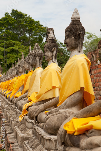 buddhistische Figur in Ayutthaya - Thailand