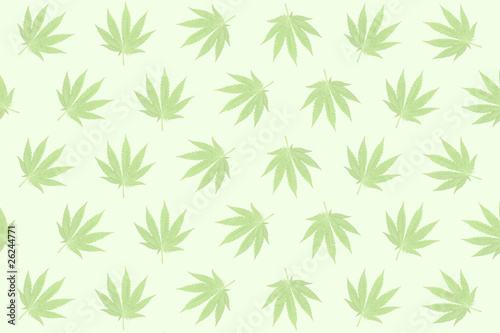 Hemp leaves pastel background