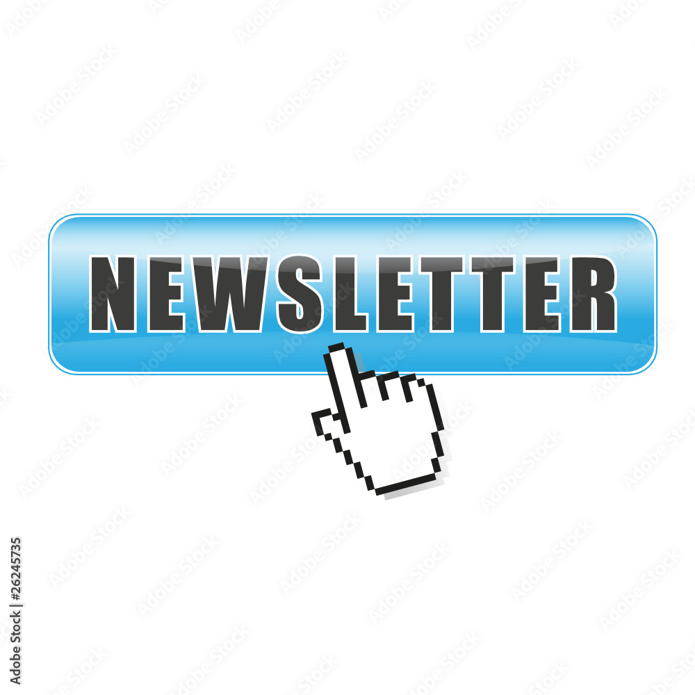 Button Newsletter blau