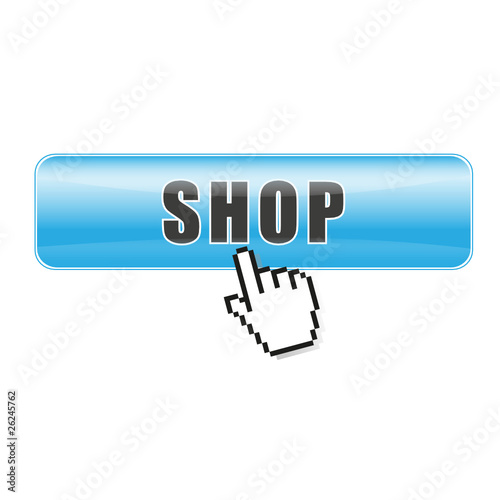 Button Shop blau