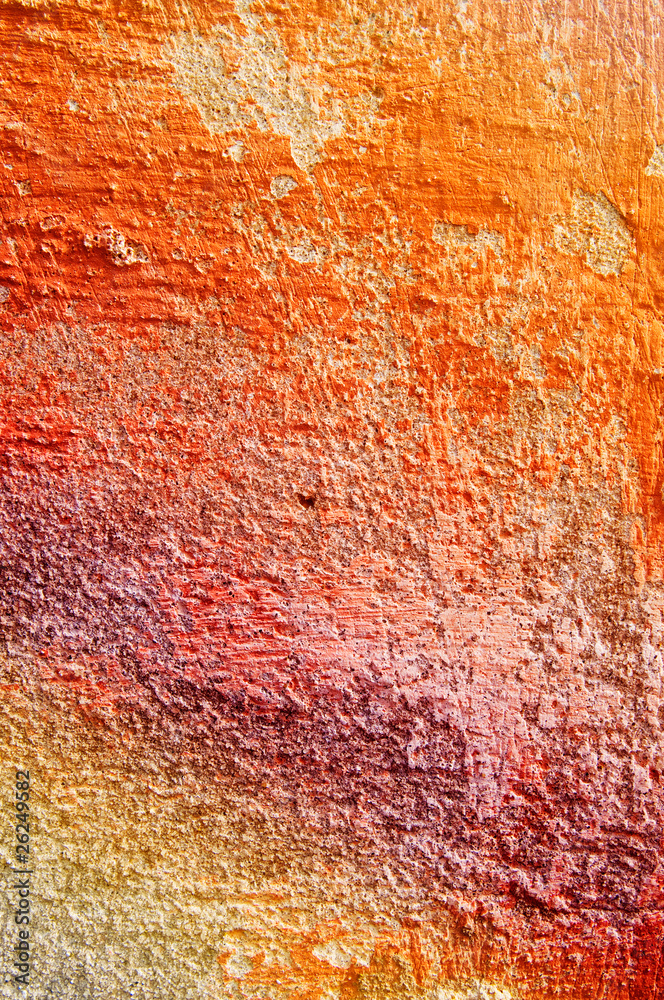 Old  grunge scratched wall as texture.