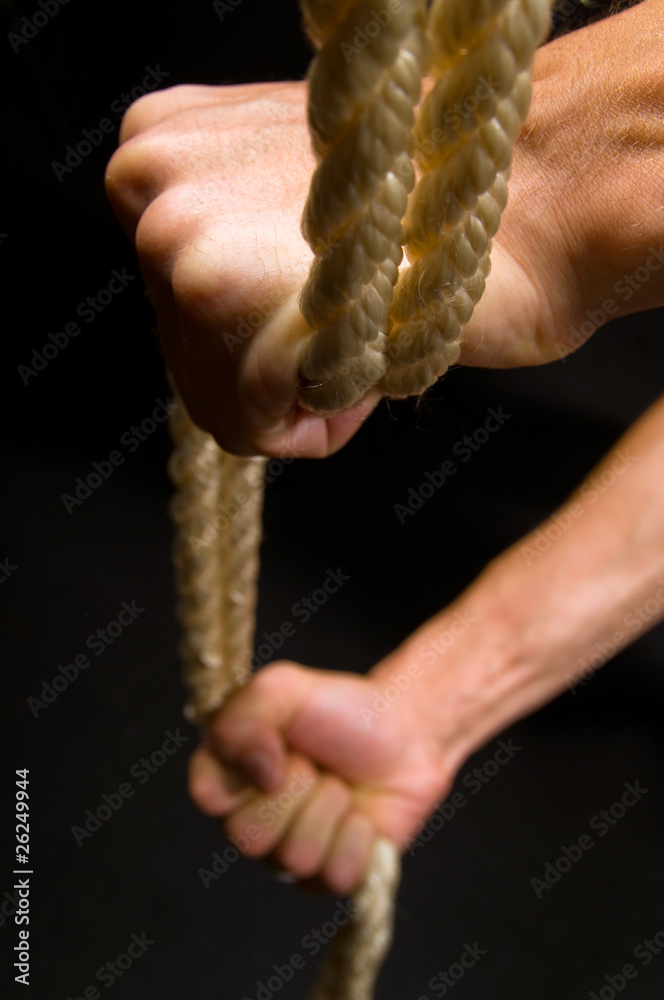 hands and rope hands and rope