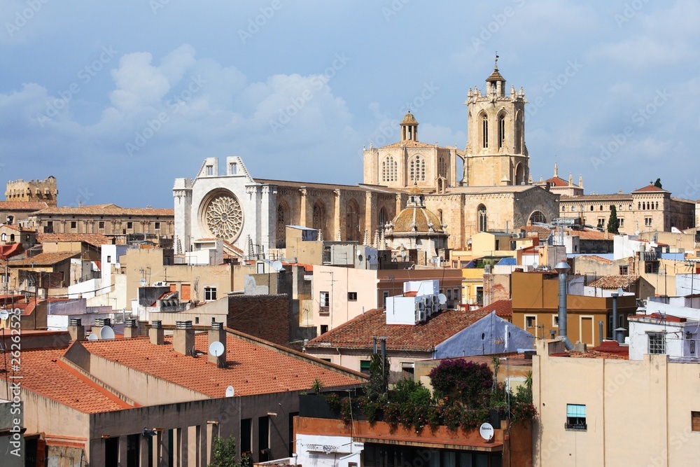 Tarragona cathedral view from Praetorium