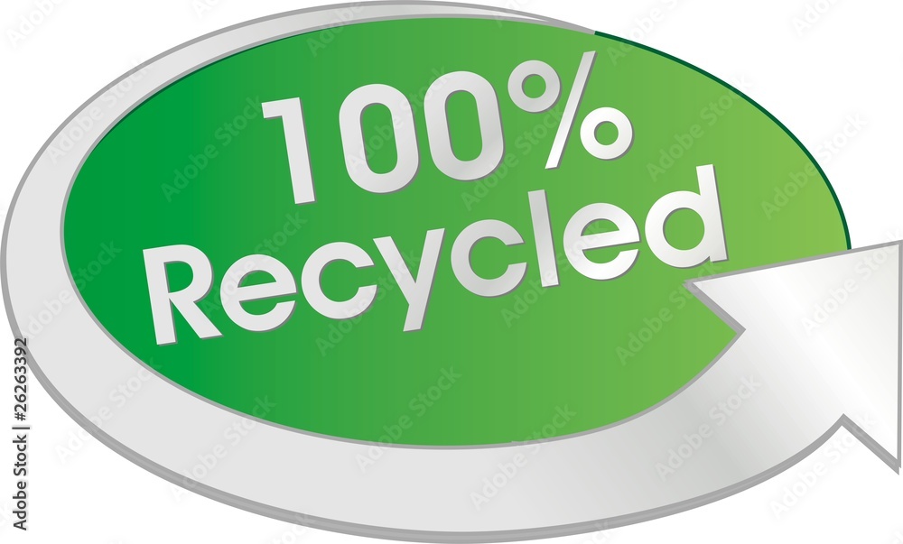 bouton 100% recycled bouton 100% recycled