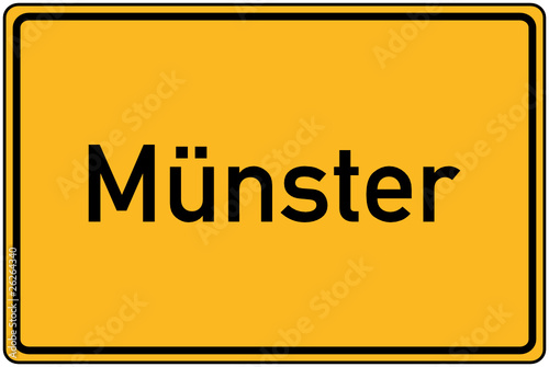 Ortstafel Münster