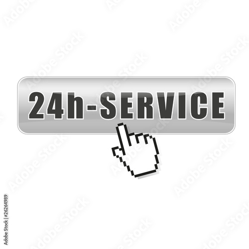 Button 24h-Service silber