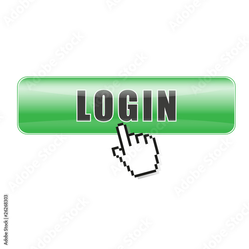 Button Login grün