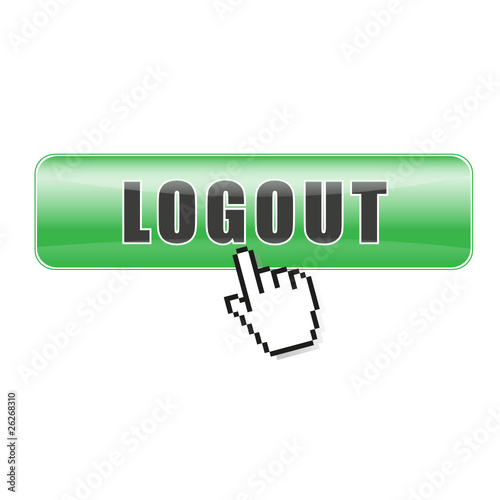 Button Logout grün