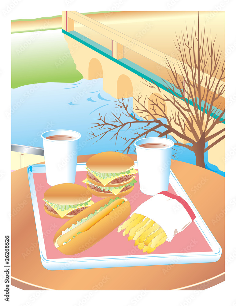 ファーストフードイラスト Stock Vector Adobe Stock