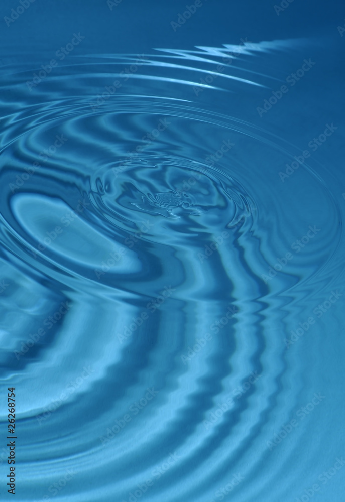 Φωτογραφία blue water ripple abstract background effect