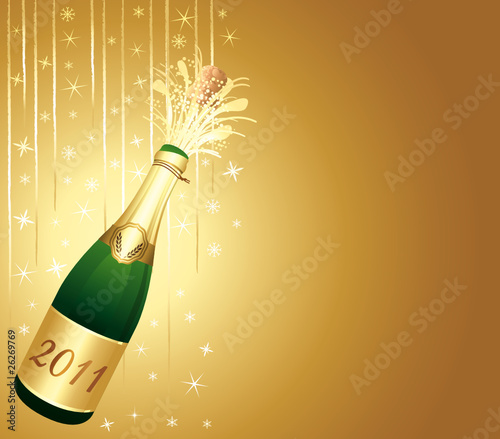 2011 Golden champagne backgorund