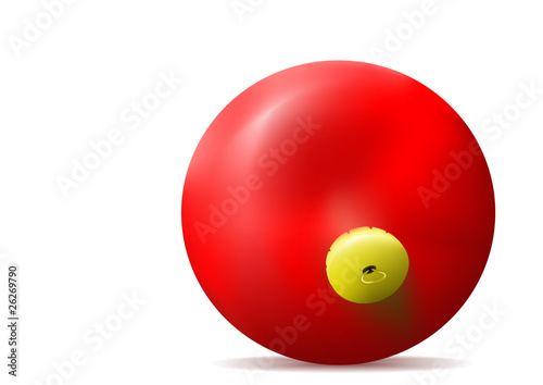 Red christmas ball