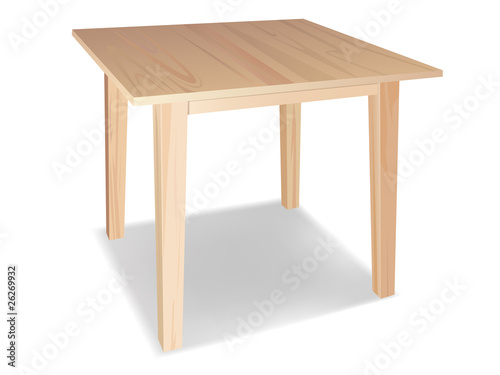 wooden table