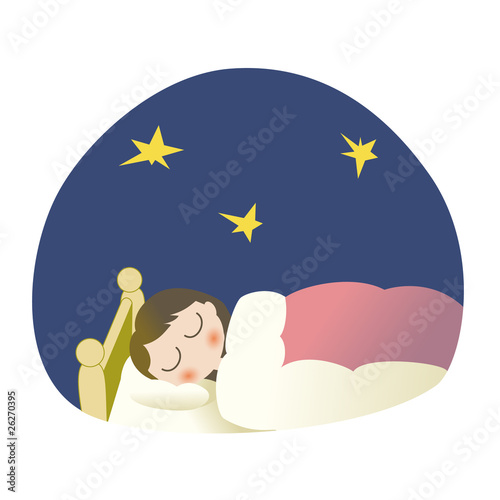 眠る女性