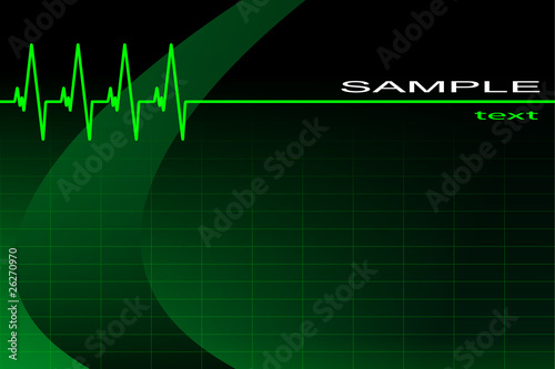 vector ECG background/business card