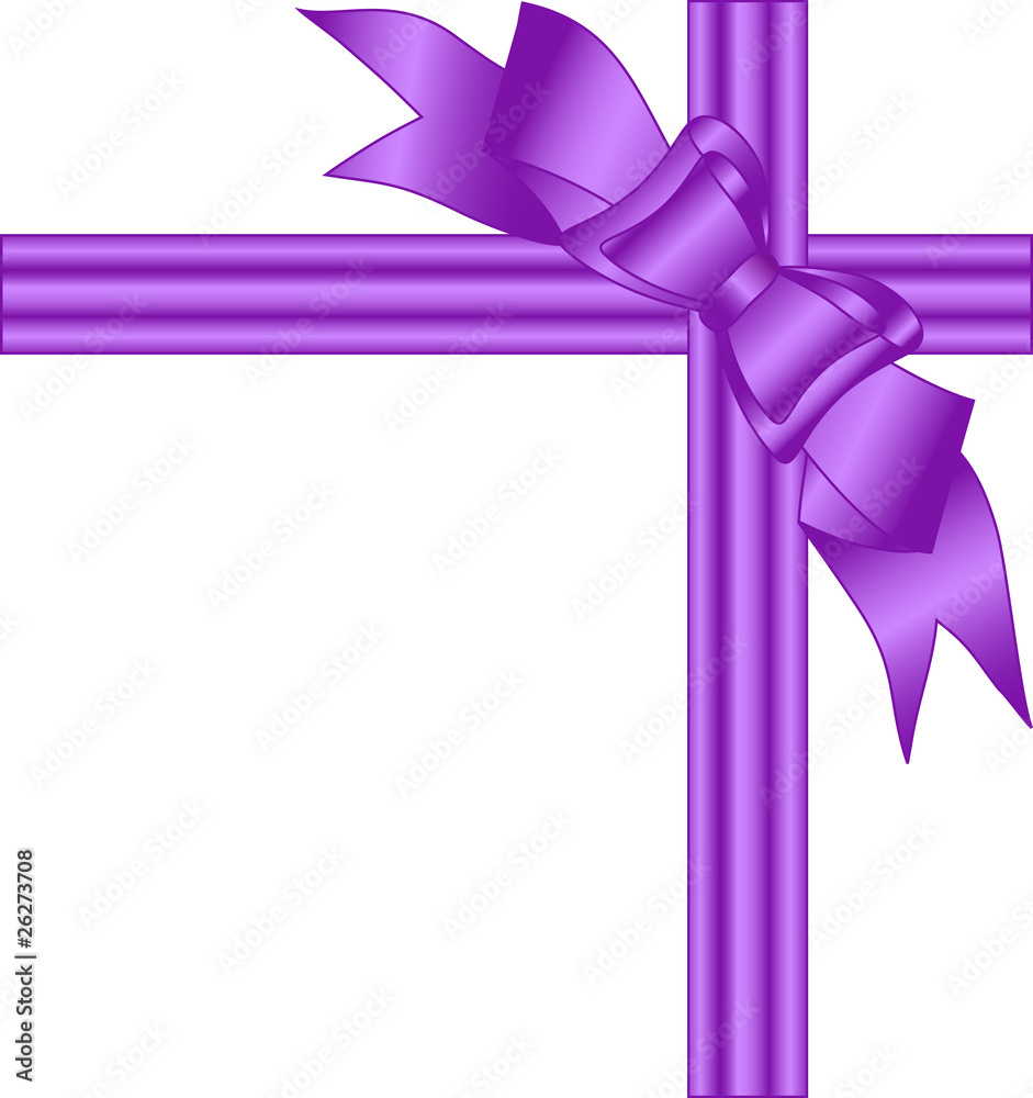 vector illustration of a purple bow isolated on white vector illustration of a purple bow isolated on white