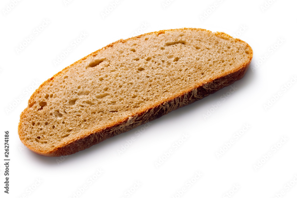 Bread isolated on white