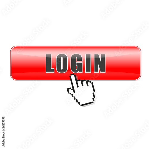Button Login rot