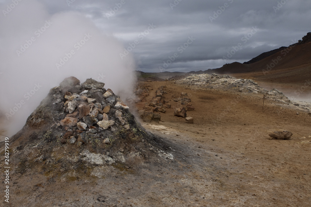 Solfatar in Myvatn