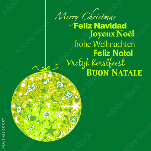 felicitación de navidad en idiomas
