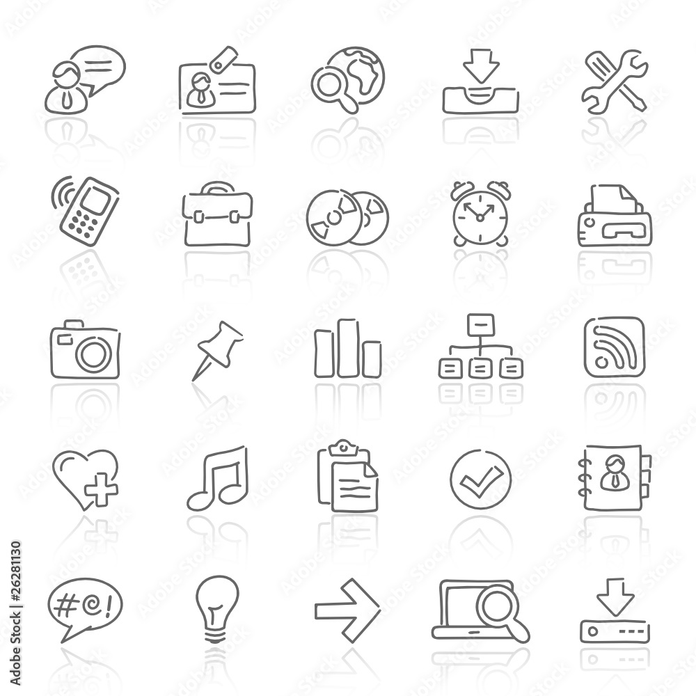 Hand Drawn Icons Hand Drawn Icons