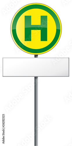 Schild Haltestelle