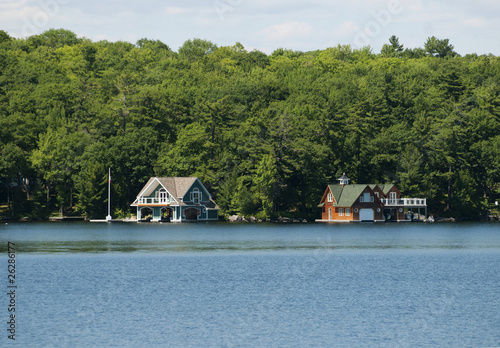 Two luxury boathouses