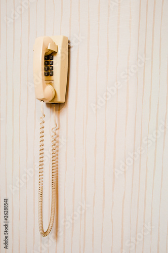 Old Wall Mounted Telephone.