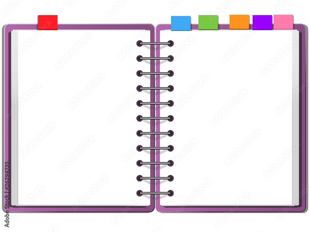purple cover blank white note book purple cover blank white note book
