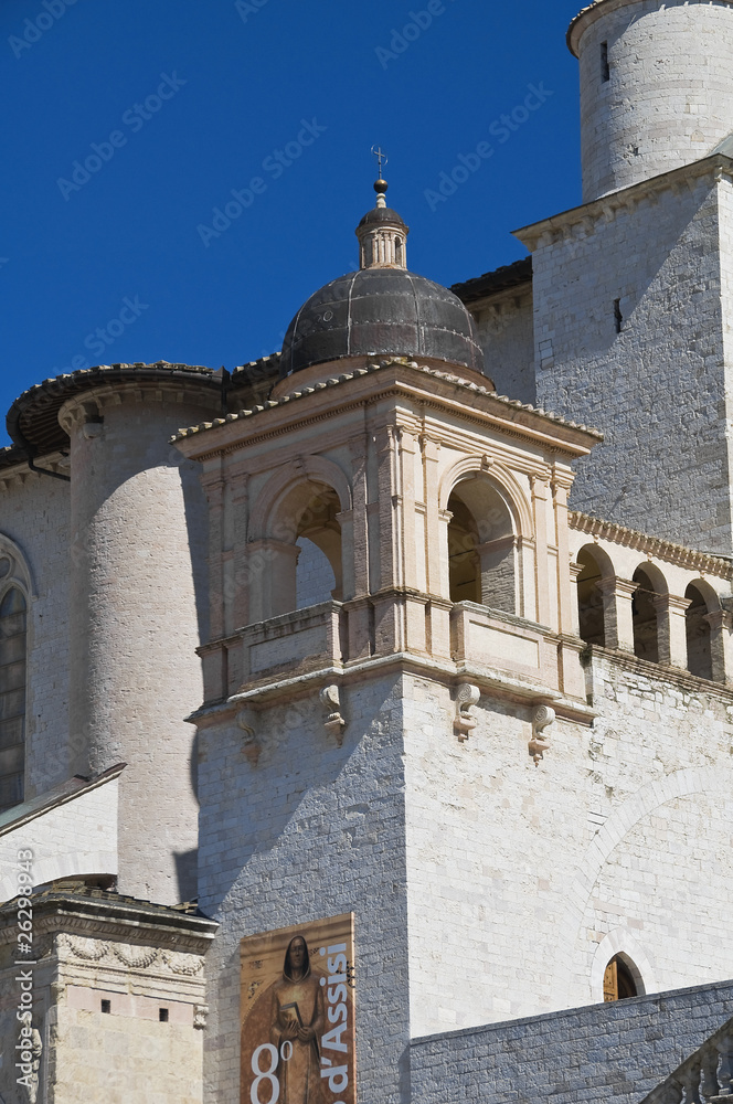 St. Francesco Belltower Basilica. Assisi. Umbria.