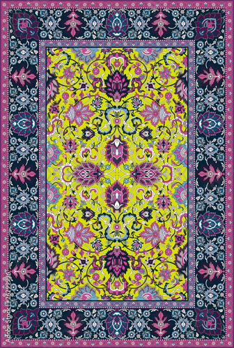 Persian detailed vector carpet