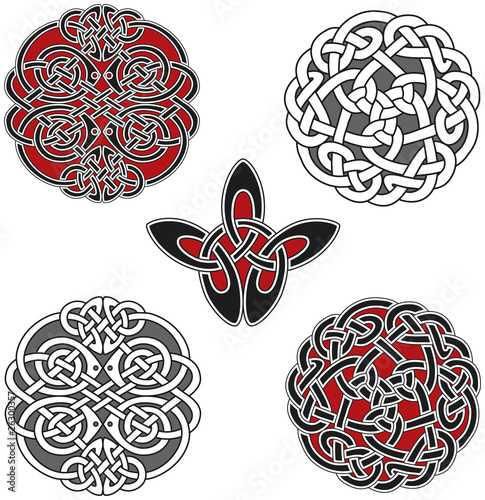 Set of celtic design elements
