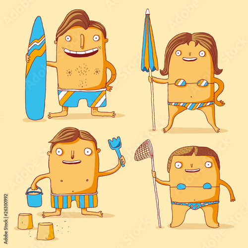 famille à la plage