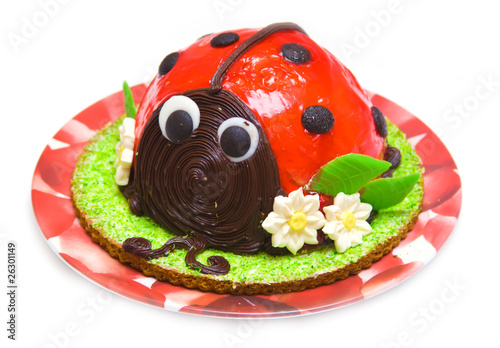 Ladybug cake photo