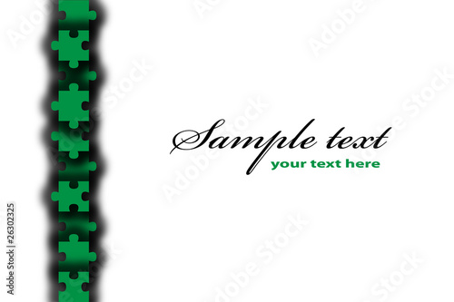 simple vector puzzle background/business card template