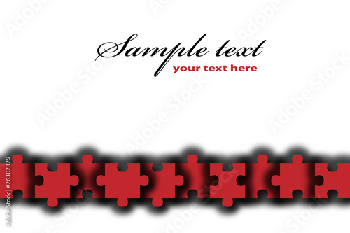 simple vector puzzle background/business card template