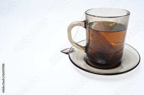Fototapeta Naklejka Na Ścianę i Meble -  Tea cup green tea isolated on white