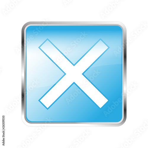Button abbrechen blau