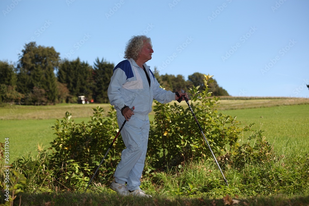 Fototapeta premium Aktiv im Ruhestand