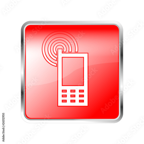 Button Handy rot