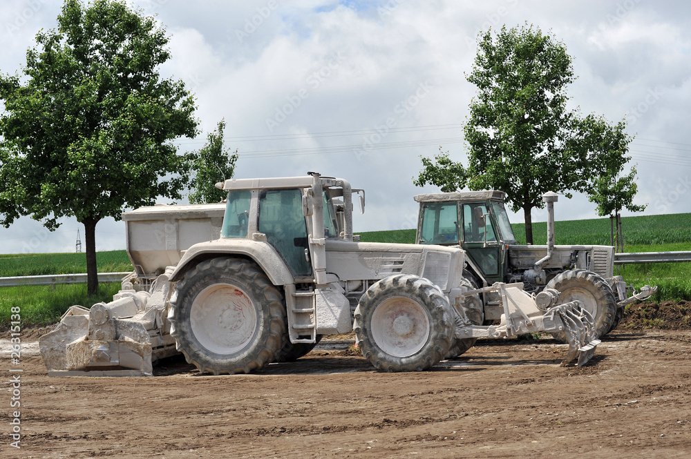 Naklejka premium Stabilizacja gruntu