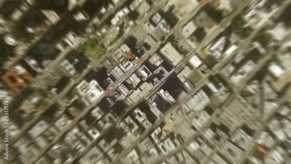 earth zoom from space to LA