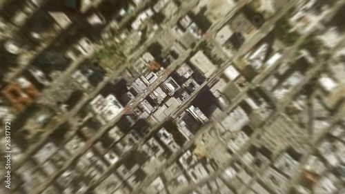 earth zoom from space to LA